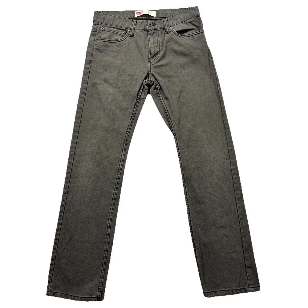 Levi's‎ 511 Slim Fit Boys Jeans corduroy 18 REG 29x29 Gray Straight School Play